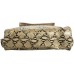 6126 by Lindsay Lohan Tempest Handbag Python Printed Leather Beige Pink 