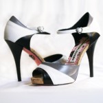 Harajuki Lovers Fabric Heels Size 9